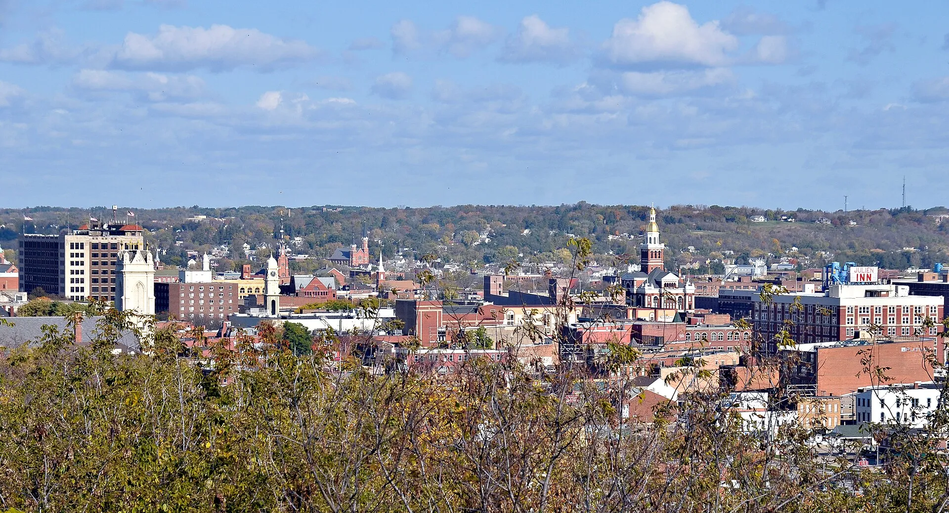 Dubuque, Iowa cityscape